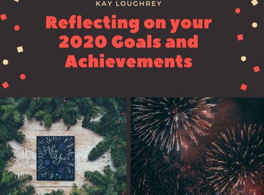 "Reflecting On Your 2020 Goals And Achievements" with new year sign and fireworks