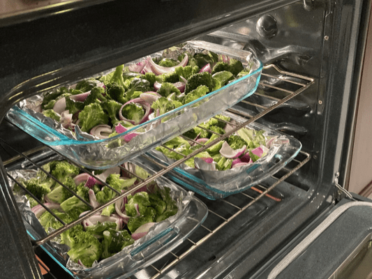 Roasted Vegetables in oven