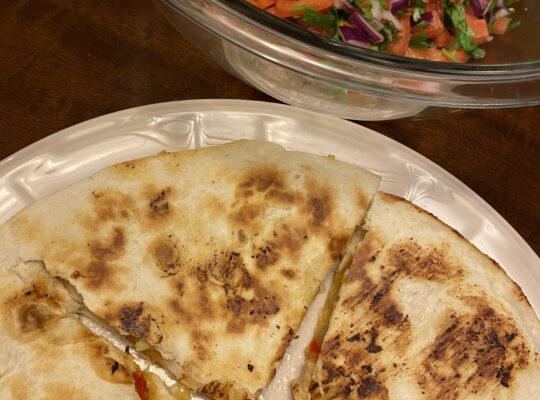 Quesadilla and Pico de Gallo